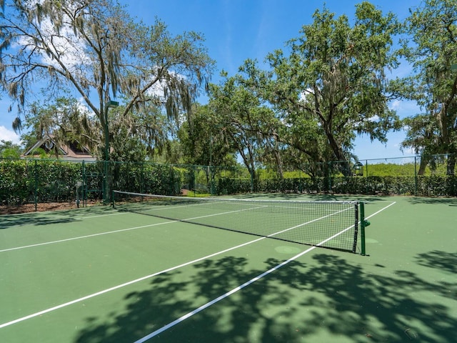 view of tennis court