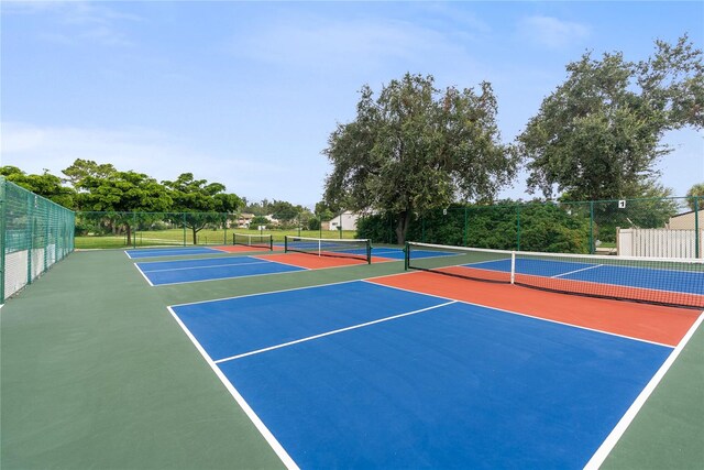 view of tennis court