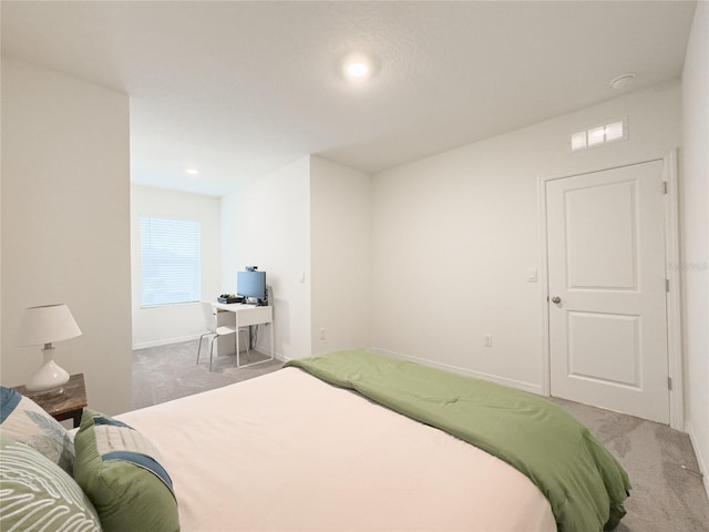 bedroom featuring carpet flooring