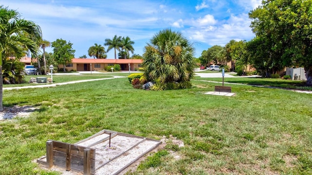 surrounding community featuring a yard