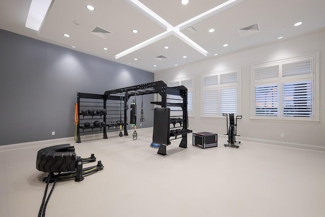 view of exercise room