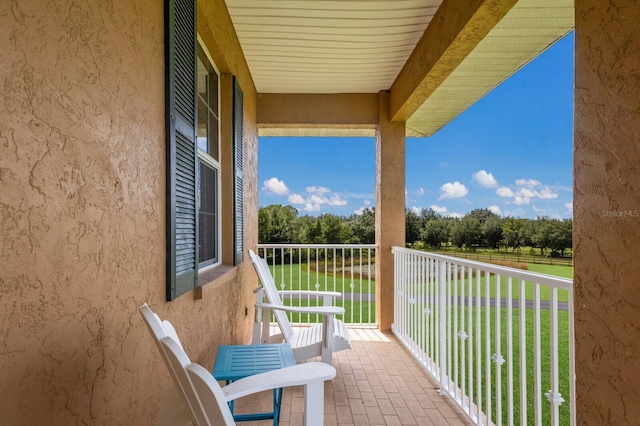 view of balcony