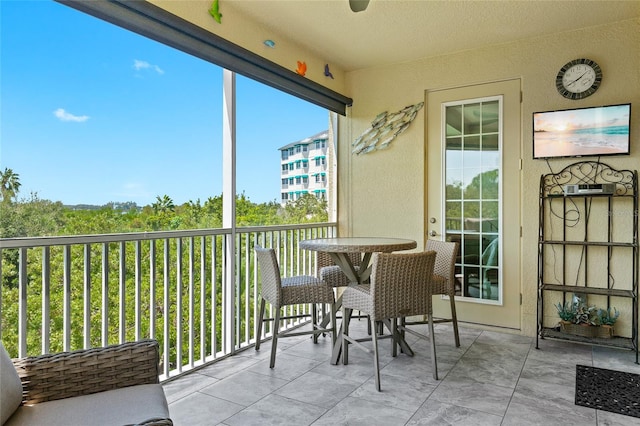 view of balcony