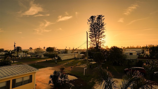 view of nature at dusk