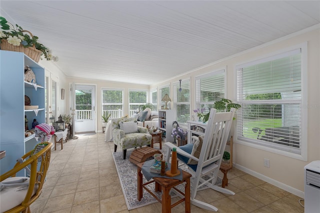 view of sunroom / solarium