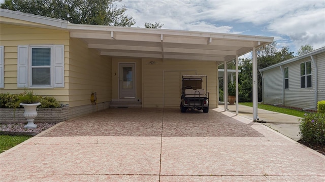 view of front of home featuring a carport