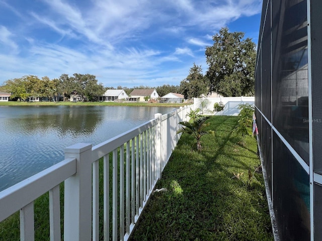 view of water feature