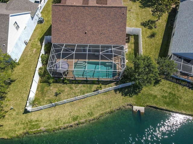 7209 49th Pl E, Palmetto, FL 34221 - drone / aerial view with a water view