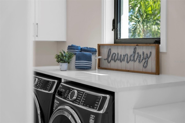 details featuring separate washer and dryer