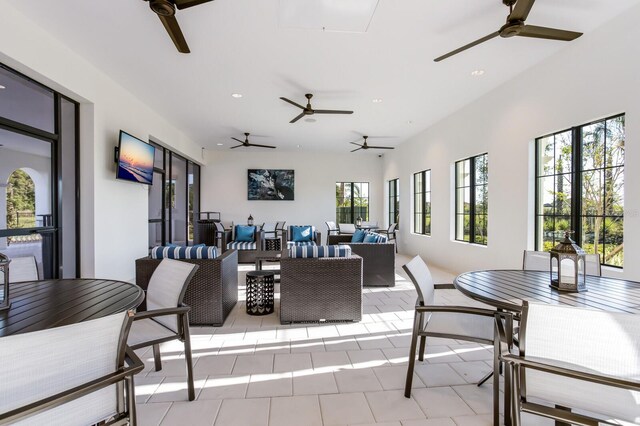 interior space featuring plenty of natural light