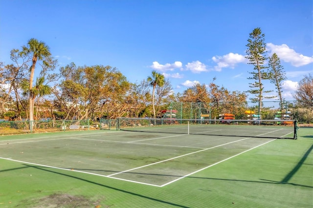 view of tennis court