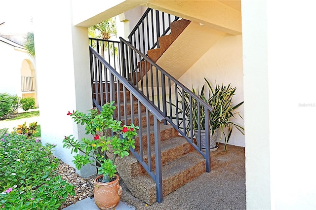 view of stairs