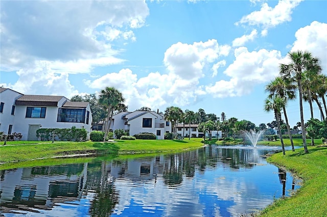 view of water feature