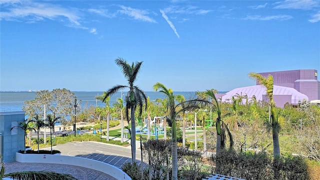 view of water feature