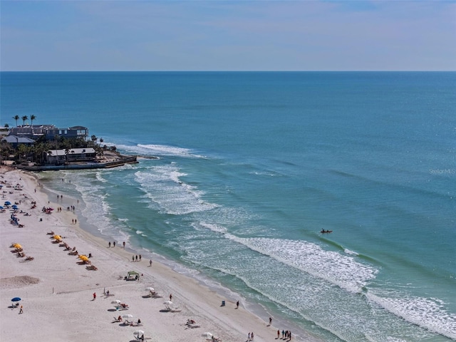 water view featuring a beach view