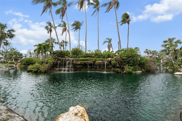 view of water feature