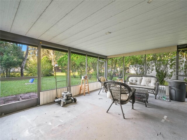 sunroom featuring a wealth of natural light