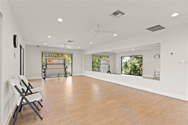 interior space featuring light hardwood / wood-style flooring