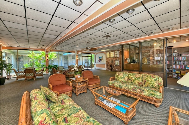 4380 Exeter Dr Unit 303, Longboat Key, FL 34228 - lobby featuring a drop ceiling