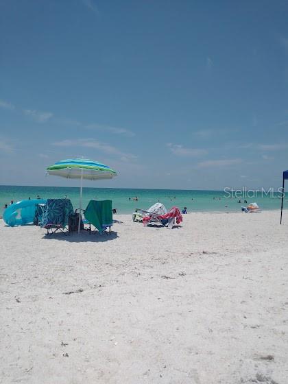 water view with a view of the beach