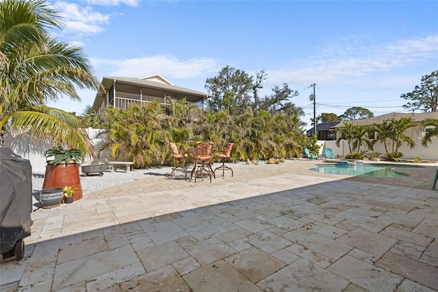 view of pool with a patio