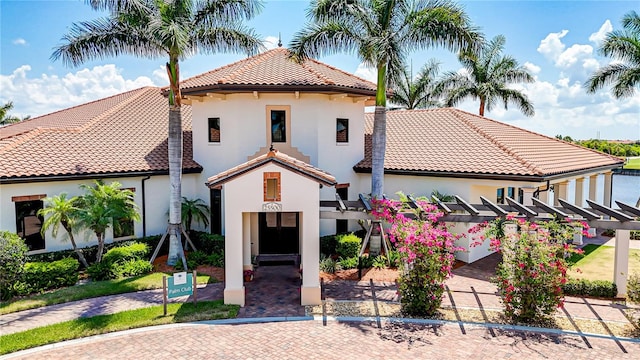 view of mediterranean / spanish house