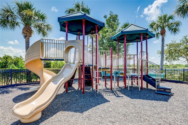 view of jungle gym