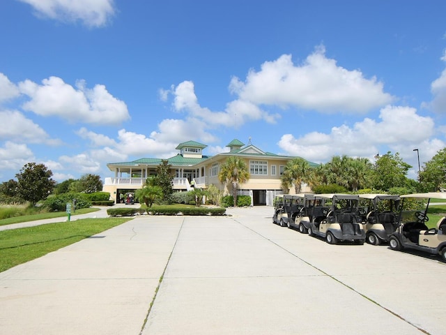 exterior space featuring covered porch