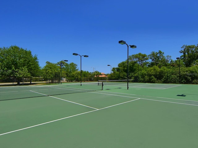 view of sport court