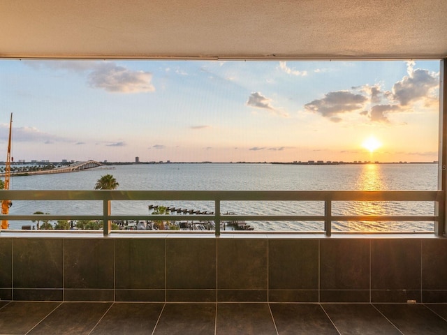 view of water feature