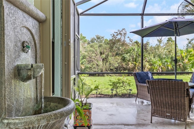 view of sunroom / solarium