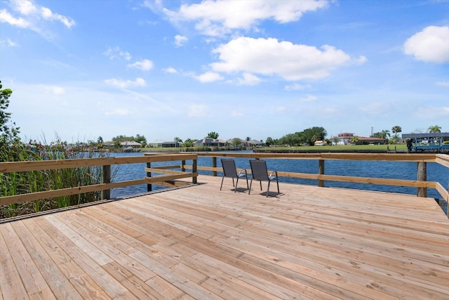 6912 Kenwood Dr, North Port, FL 34287 - dock with a deck with water view