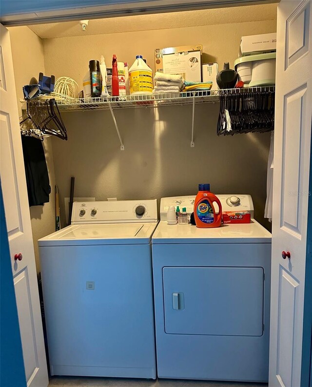 washroom featuring separate washer and dryer