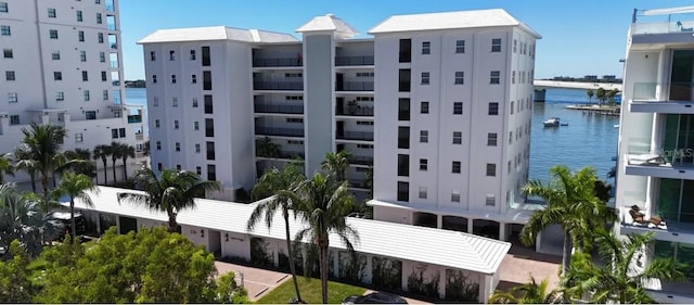 view of property featuring a water view