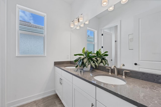 bathroom with vanity