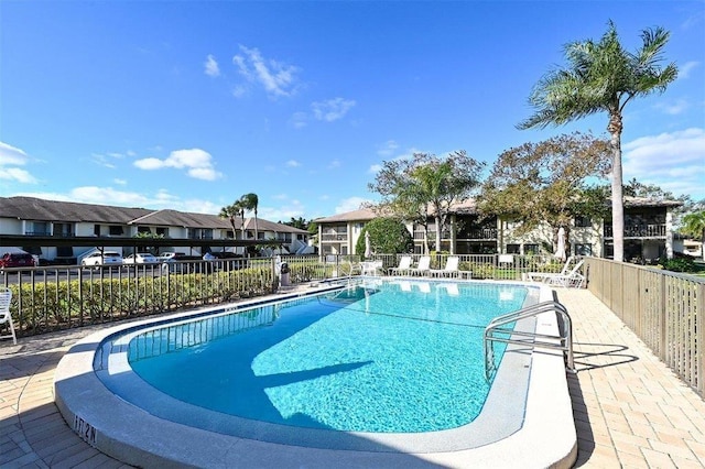 view of pool with a patio