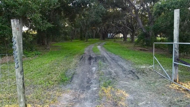 view of road