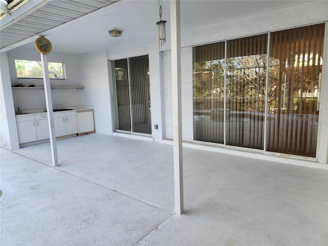 view of patio / terrace with an outdoor kitchen