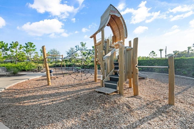 view of jungle gym