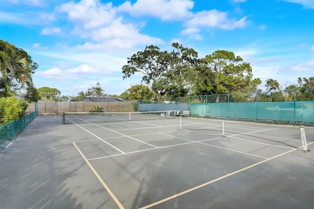 view of tennis court