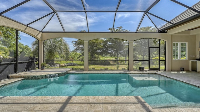 view of pool with a patio area