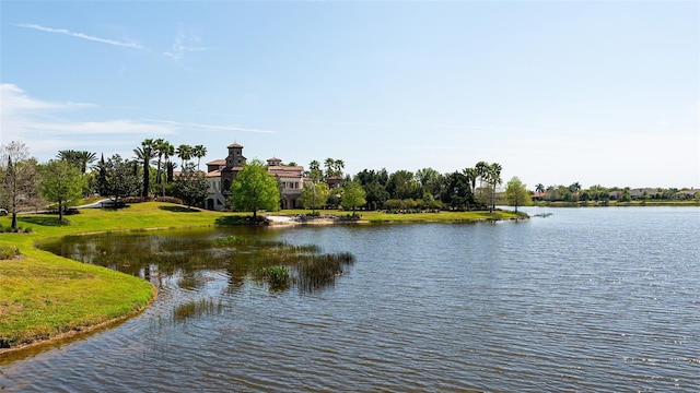 view of water feature