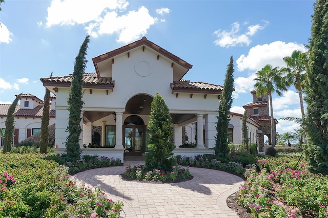 view of mediterranean / spanish home