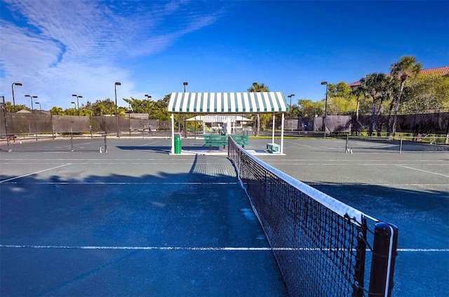 view of tennis court