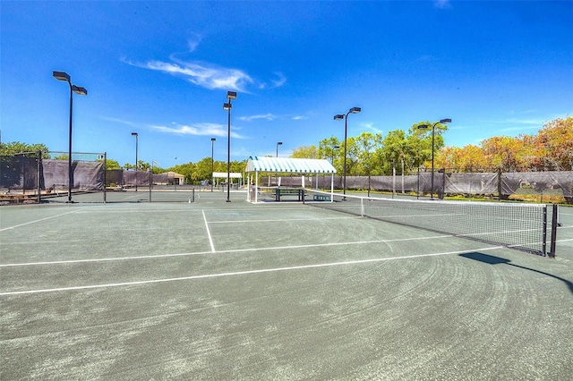 view of sport court