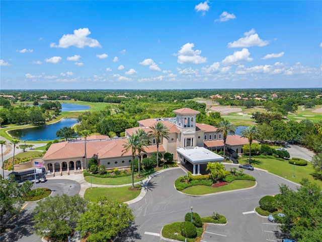 12121 Thornhill Ct, Lakewood Ranch, FL 34202 - drone / aerial view of a large body of water and a local golf course