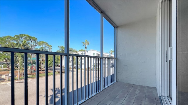 view of balcony