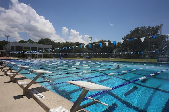 view of pool