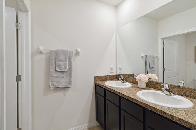 bathroom with vanity