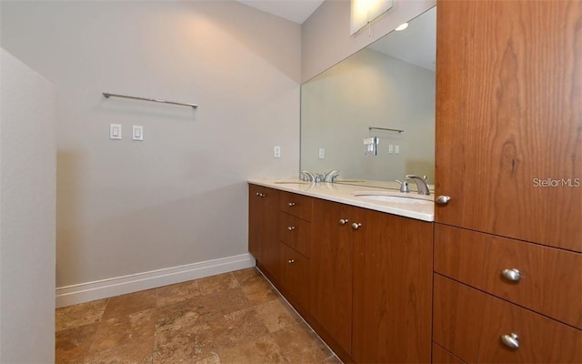 bathroom with vanity